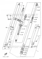 FOURCHE pour Yamaha TZR250 de 1989