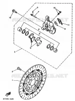 ETRIER DE FREIN AVANT pour Yamaha TZR250 de 1989