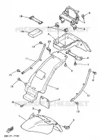 GARDE BOUE pour Yamaha TZR250 de 1989