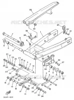 BRAS ARRIERE pour Yamaha TZR250 de 1989