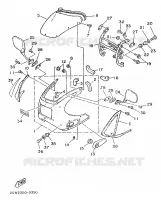 CARENAGES 1  pour Yamaha TZR250 de 1989