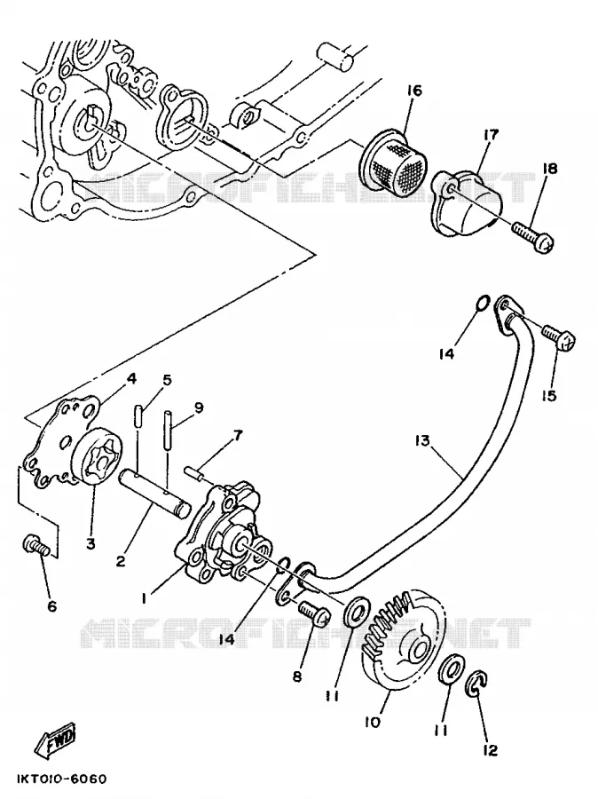 POMPE A HUILE 2 Yamaha MOTO 250 1989 TZR  TZR250