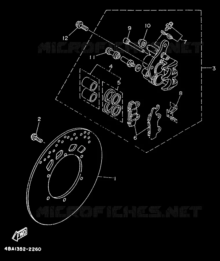 FREIN AVANT Yamaha MOTO 50 1999 TZR  TZR50
