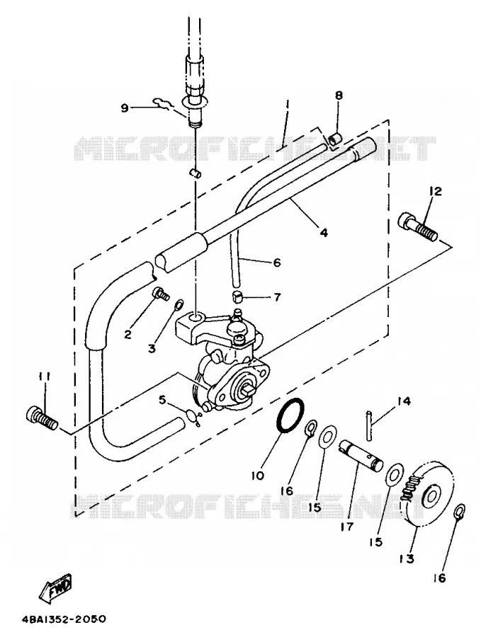 POMPE A HUILE Yamaha MOTO 80 1992 TZR  TZR80RR