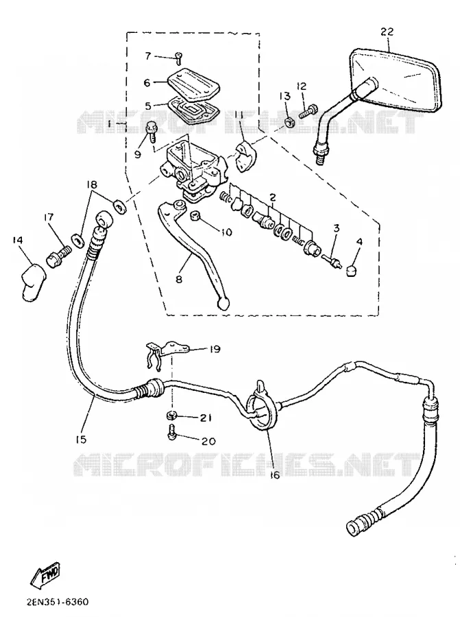MAITRE CYLINDRE D'EMBRAYAGE Yamaha MOTO 1200 1991 VMAX  V-MAX12