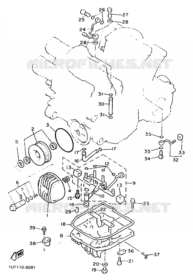 FILTRE A HUILE Yamaha MOTO 1200 1992 VMAX  V-MAX12