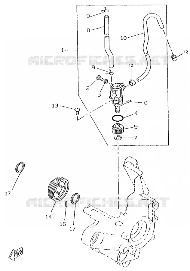 POMPE A HUILE Yamaha SCOOTER 50 1996 BOOSTER  CW50RS