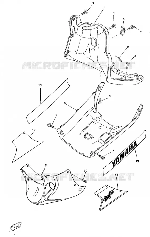 PROTEGE JAMBES Yamaha SCOOTER 50 1996 BOOSTER  CW50RS