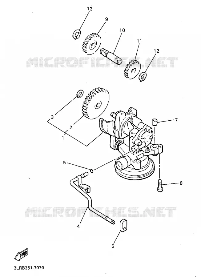 POMPE A HUILE Yamaha MOTO 1200 1997 VMAX  V-MAX12