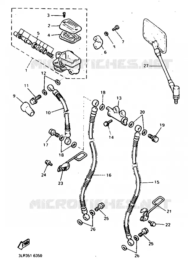 MAITRE CYLINDRE AVANT Yamaha MOTO 1200 1999 VMAX  VMX12