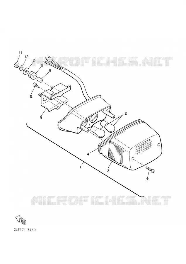 FEU ARRIERE Yamaha MOTO 1200 2001 VMAX  VMX12