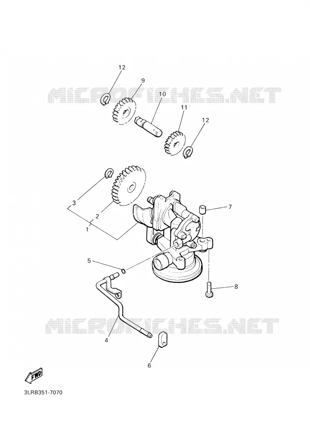 POMPE A HUILE Yamaha MOTO 1200 2001 VMAX  VMX12