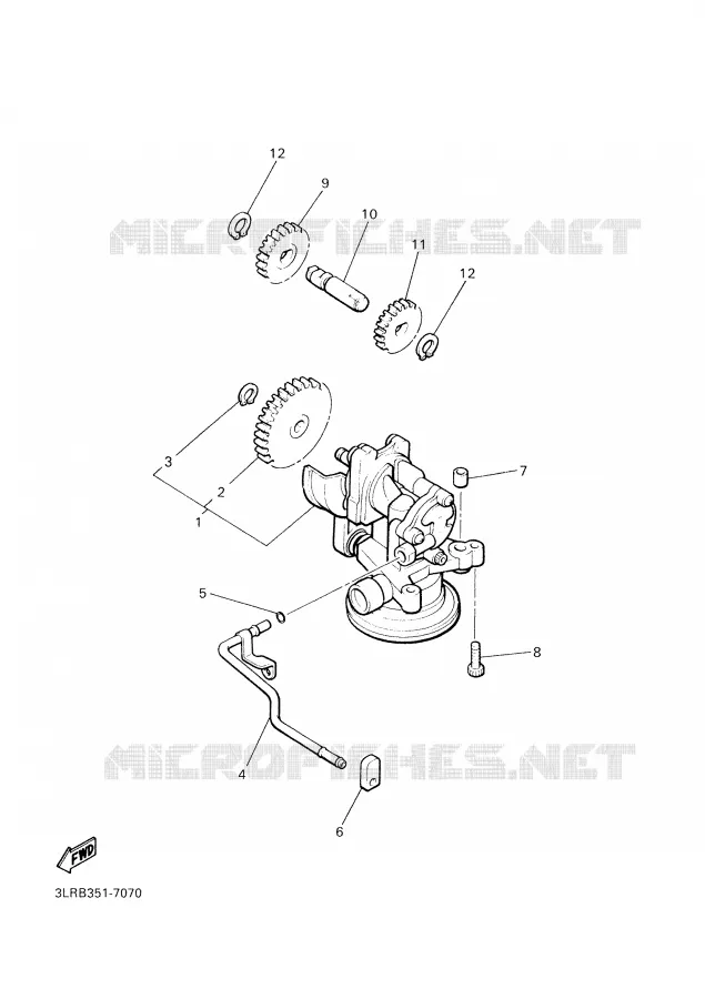 POMPE A HUILE Yamaha MOTO 1200 2002 VMAX  VMX12