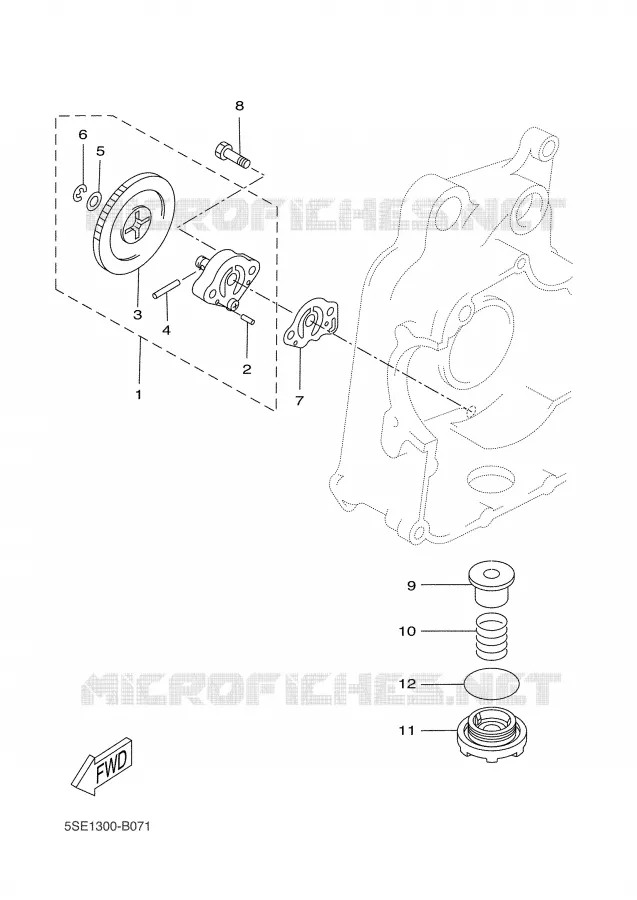 POMPE A HUILE Yamaha SCOOTER 300 2005 VERSITY  VP300 VERSITY