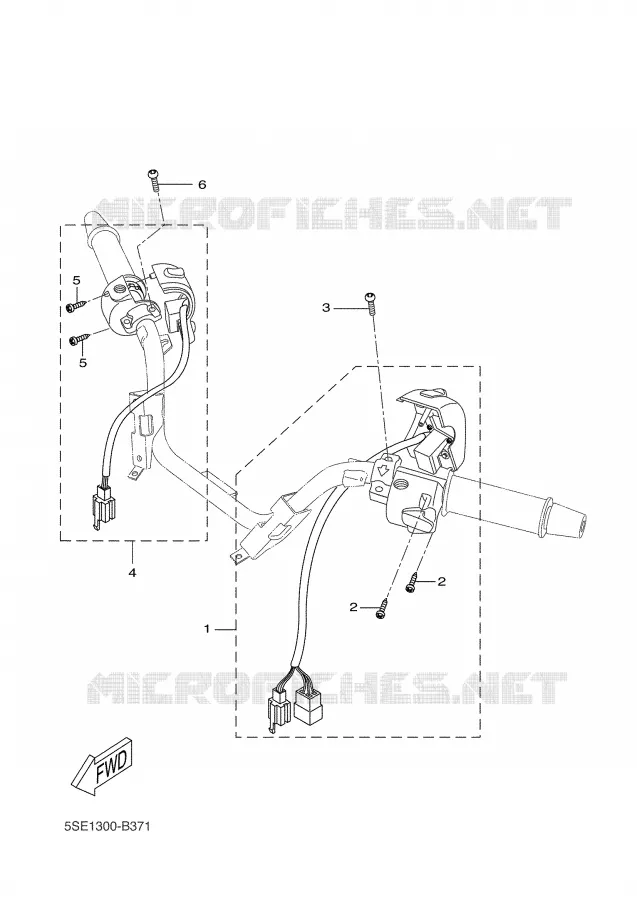 COMMODO / LEVIER Yamaha SCOOTER 300 2006 VERSITY  VP300 VERSITY