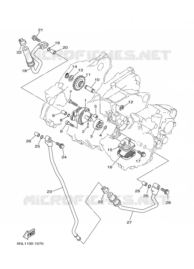 POMPE A HUILE Yamaha MOTO 250 2002 WRF  WR250F