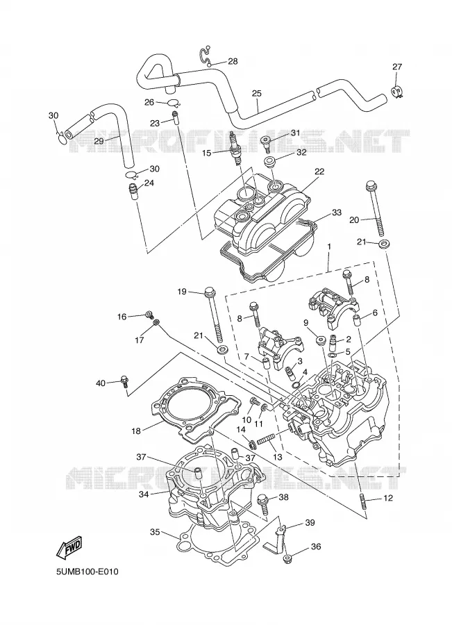 CYLINDRE Yamaha MOTO 250 2006 WRF  WR250F