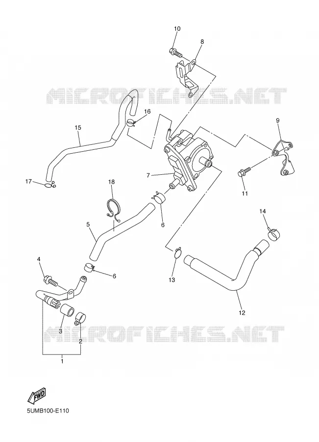 SYSTÈME D'ADMISSION D'AIR AIS Yamaha MOTO 250 2006 WRF  WR250F