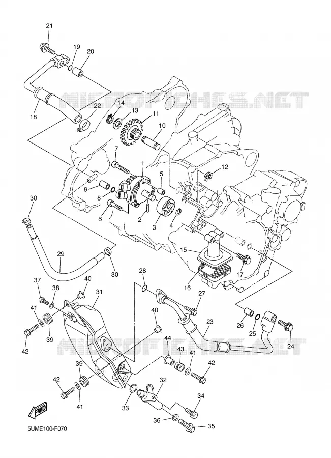 POMPE A HUILE Yamaha MOTO 250 2007 WRF  WR250F