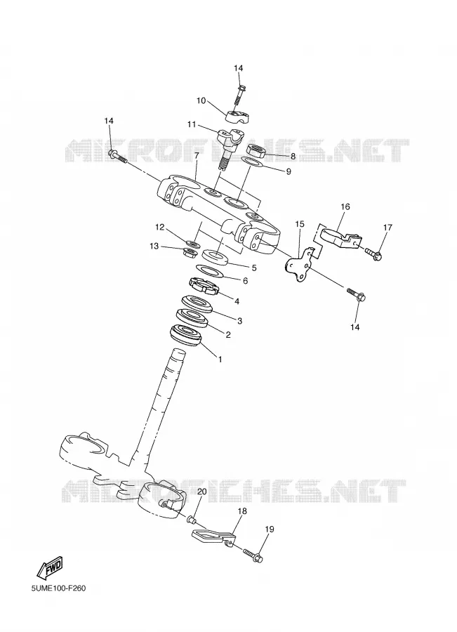 DIRECTION Yamaha MOTO 250 2007 WRF  WR250F