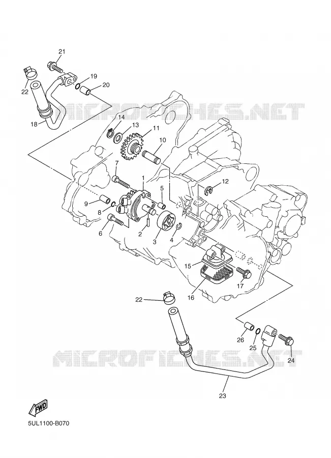 POMPE A HUILE Yamaha MOTO 250 2003 WRF  WR250FR