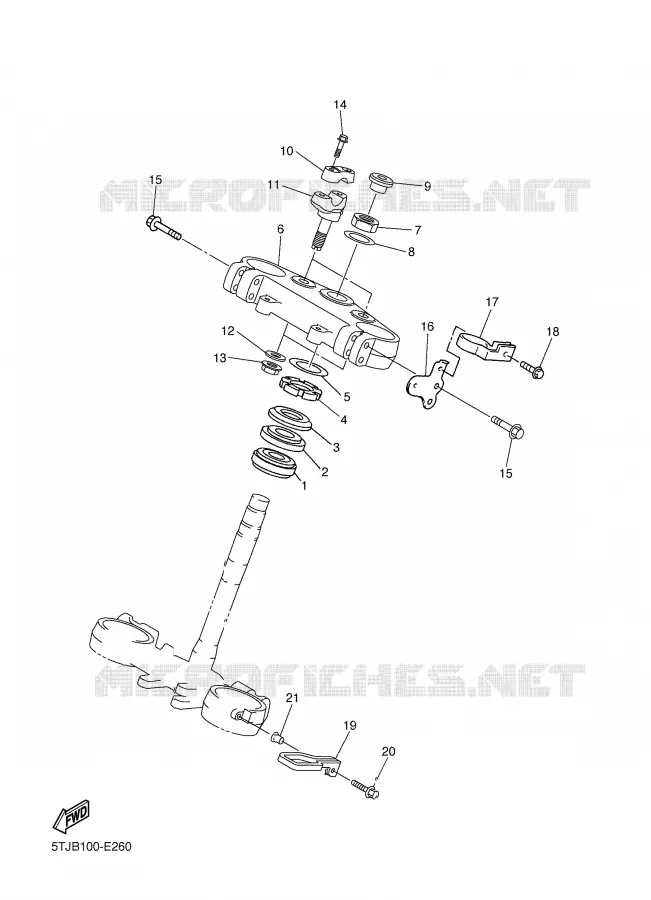 DIRECTION Yamaha MOTO 250 2006 WRF  WR250FV