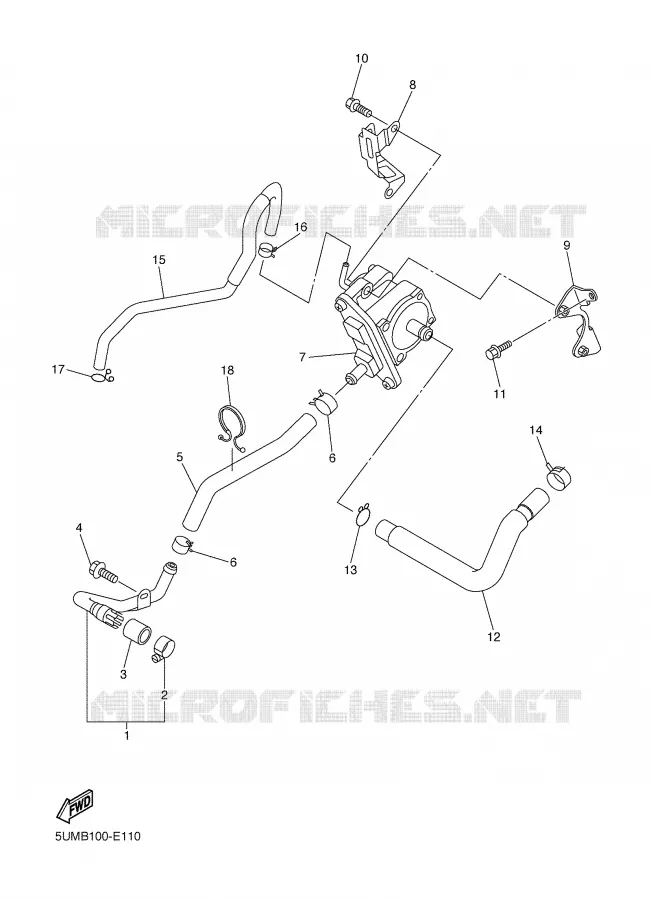 SYSTÈME D'ADMISSION D'AIR AIS Yamaha MOTO 250 2006 WRF  WR250FV