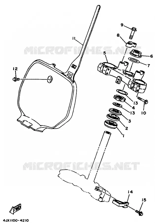 DIRECTION Yamaha MOTO 250 1994 WRZ  WR250Z