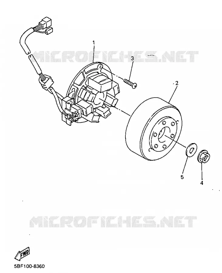 ALLUMAGE Yamaha MOTO 400 1998 WRF  WR400F