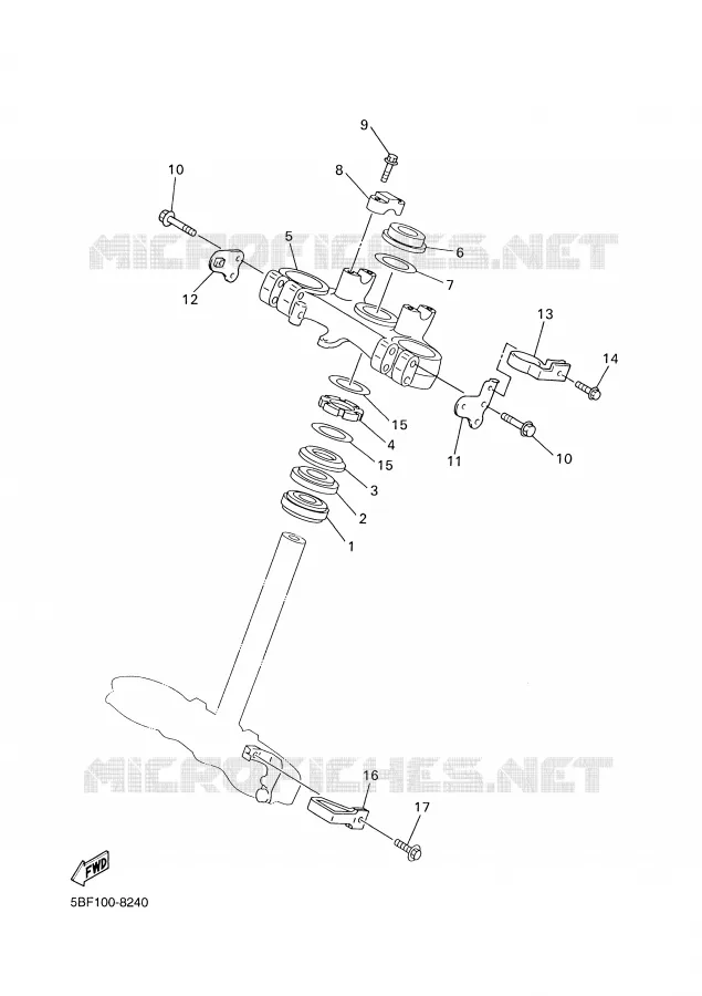 DIRECTION Yamaha MOTO 400 1999 WRF  WR400F