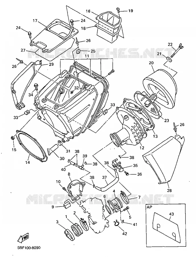 ADMISSION Yamaha MOTO 400 1999 WRF  WR400F