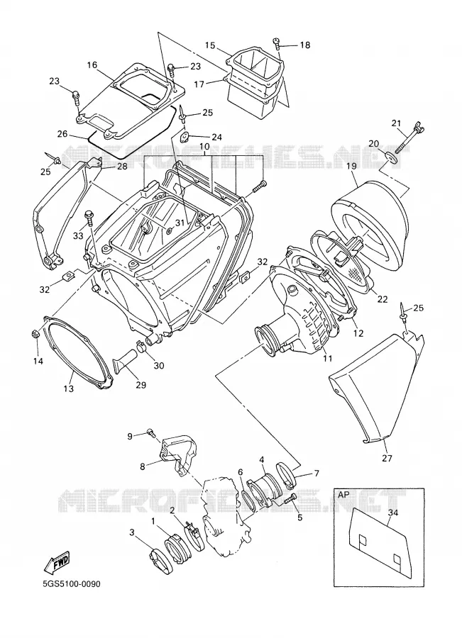 ADMISSION Yamaha MOTO 400 2000 WRF  WR400F