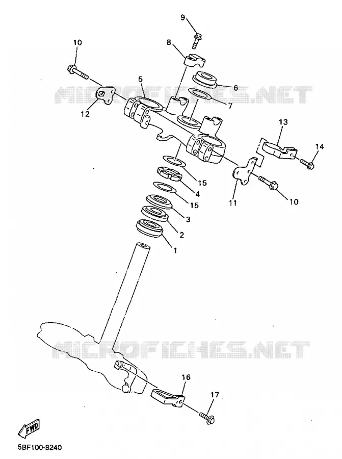 DIRECTION Yamaha MOTO 400 1998 WRF  WR400FK