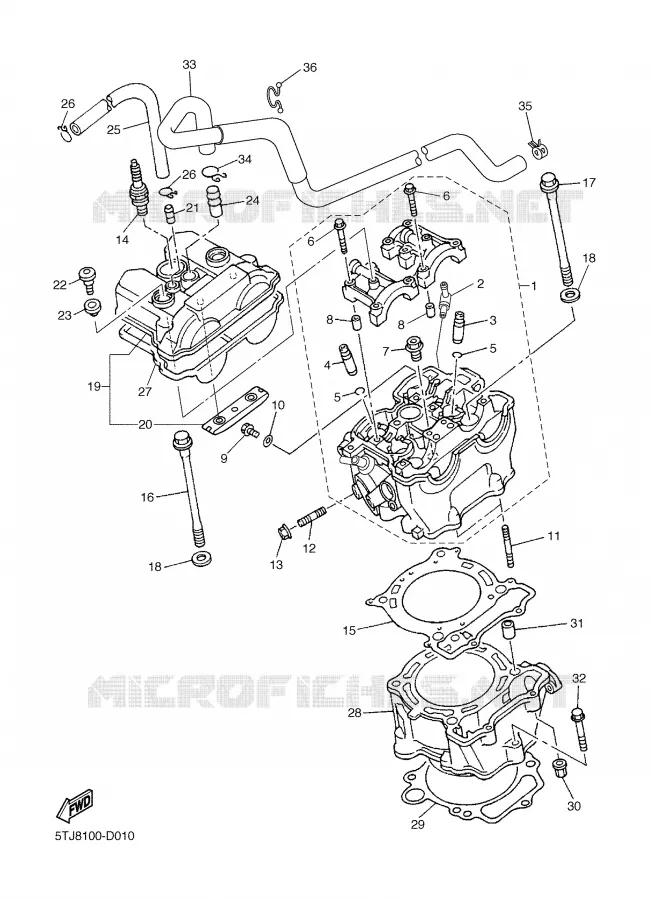 CYLINDRE Yamaha MOTO 450 2006 WRF  WR450F
