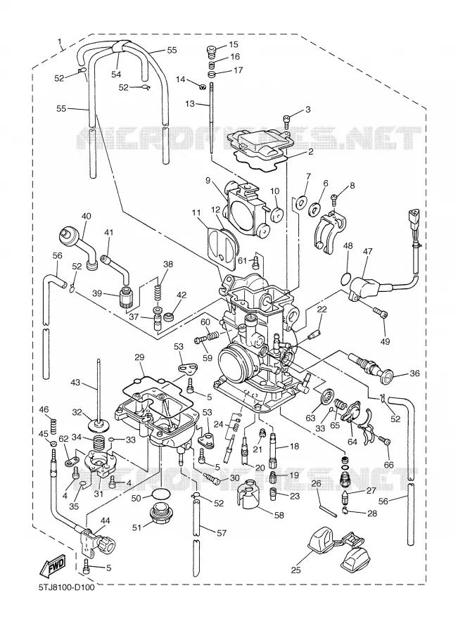 CARBURATEUR Yamaha MOTO 450 2006 WRF  WR450F