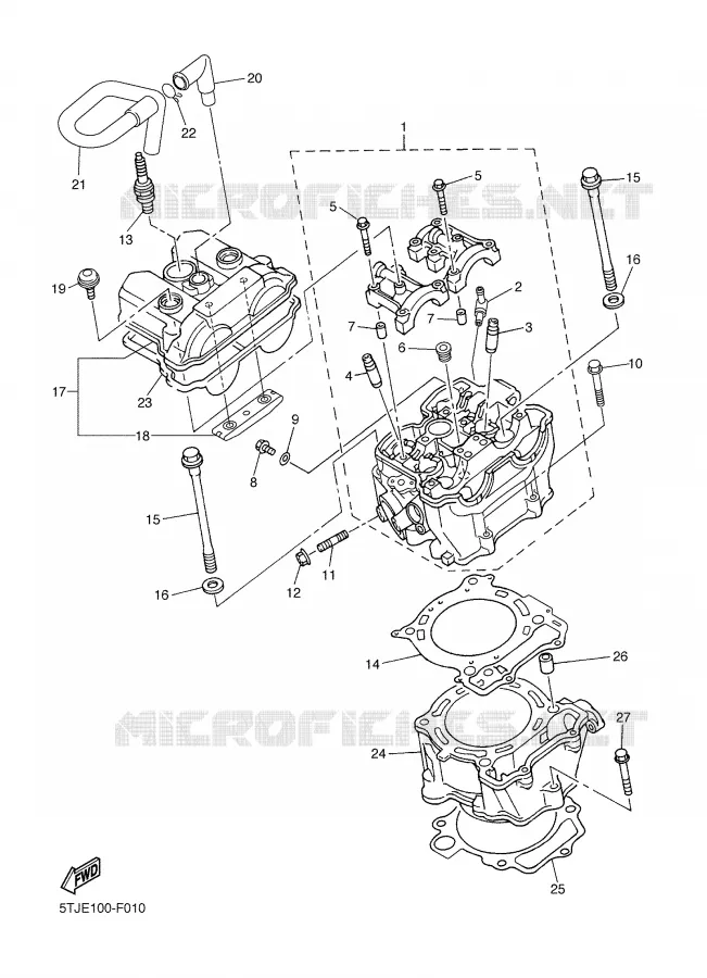 CYLINDRE Yamaha MOTO 450 2007 WRF  WR450F