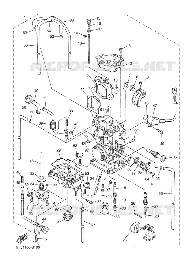 CARBURATEUR Yamaha MOTO 450 2003 WRF  WR450FR