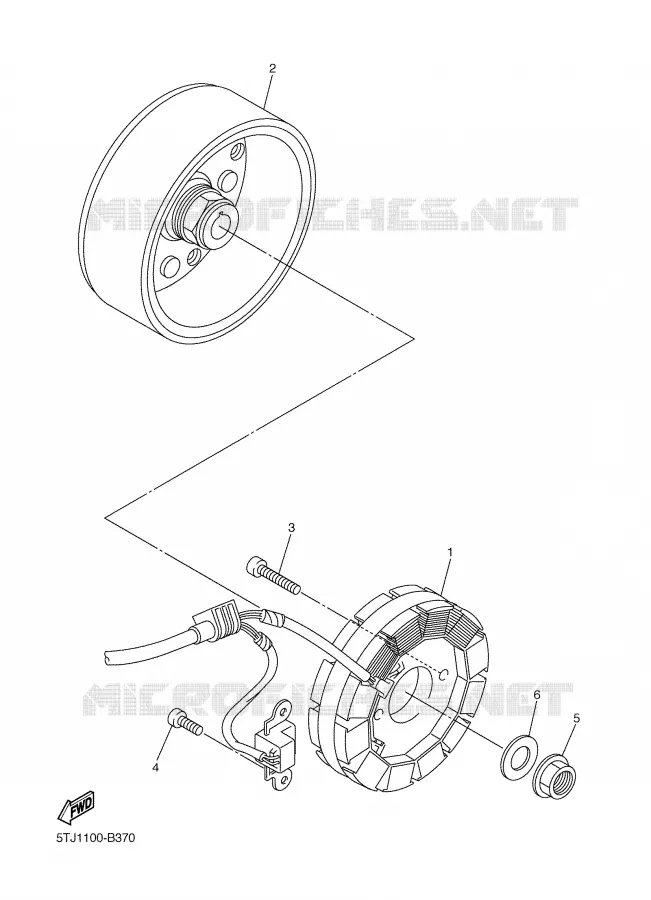 ALLUMAGE Yamaha MOTO 450 2003 WRF  WR450FR