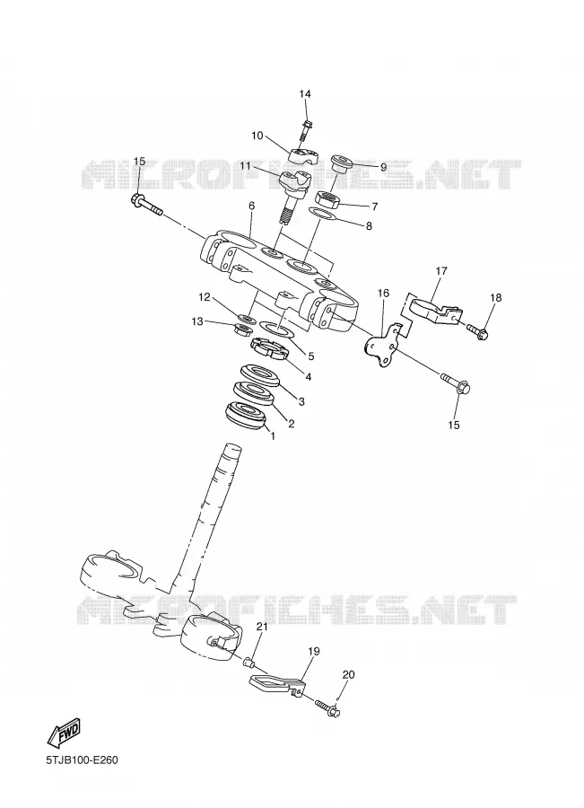 DIRECTION Yamaha MOTO 450 2006 WRF  WR450FV