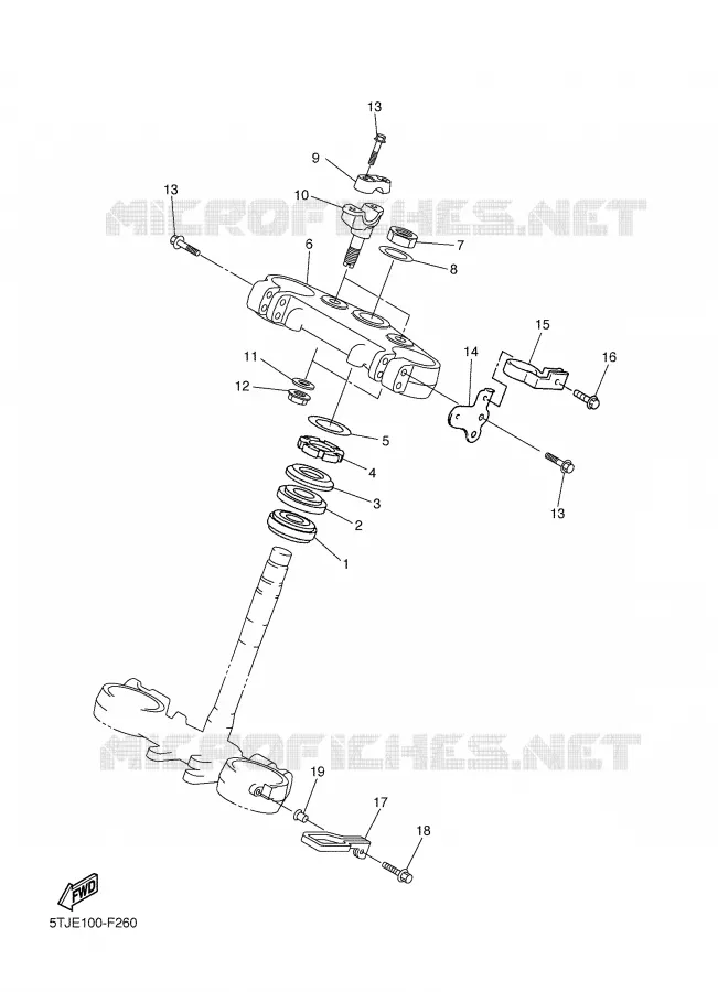 DIRECTION Yamaha MOTO 450 2007 WRF  WR450FW