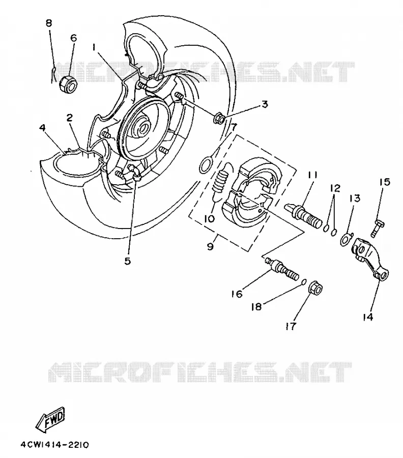 ROUE ARRIERE Yamaha SCOOTER 125 1994 XC  XC125