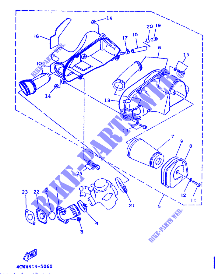 ADMISSION pour Yamaha XC125 de 1995