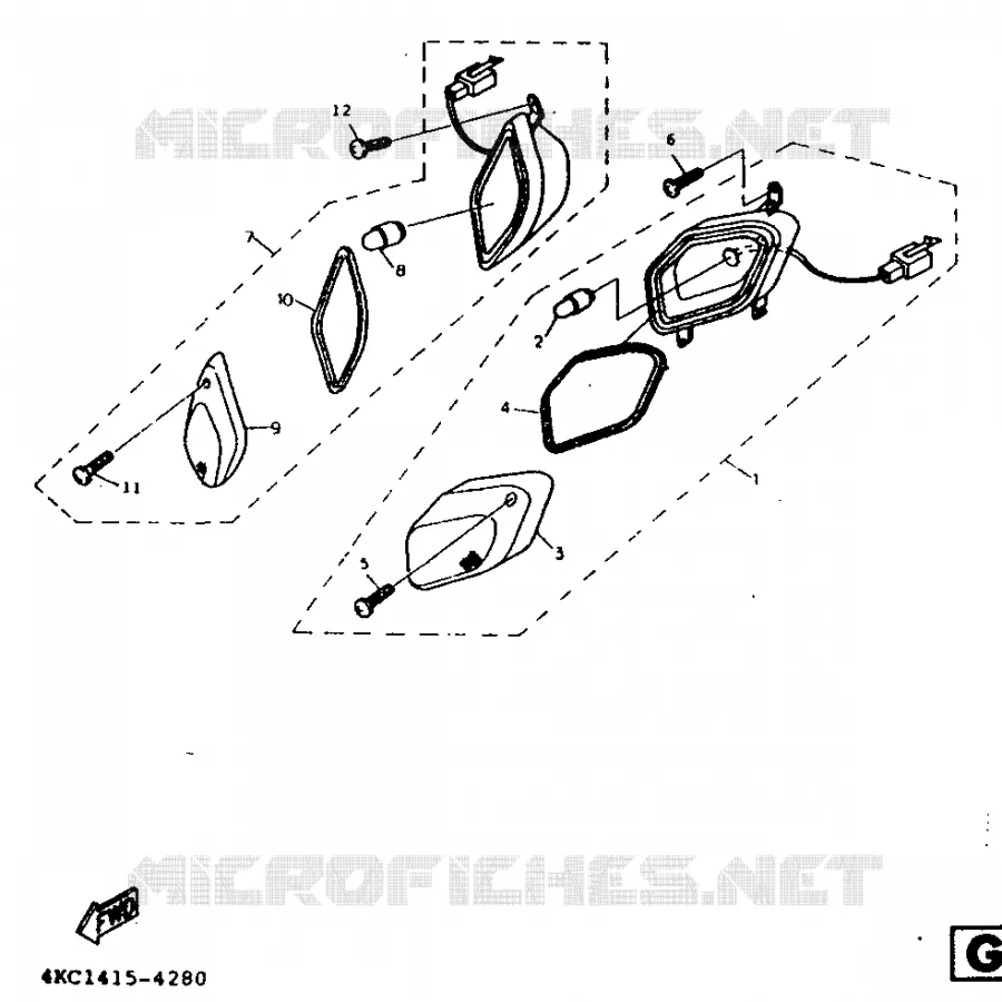 CLIGNOTANT Yamaha SCOOTER 125 1995 XC  XC125