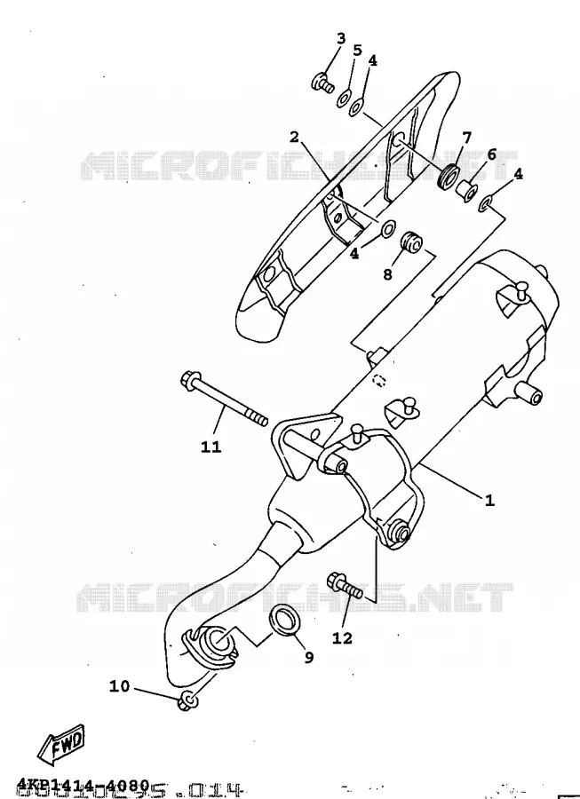 ECHAPPEMENT Yamaha SCOOTER 125 1998 XC  XC125
