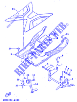 SUPPORT / REPOSE PIEDS pour Yamaha XC125 de 1998