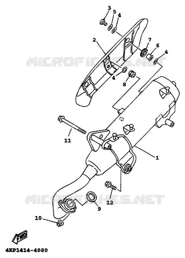 ECHAPPEMENT Yamaha SCOOTER 125 1998 XC  XC125