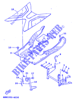 SUPPORT / REPOSE PIEDS pour Yamaha XC125 de 1999