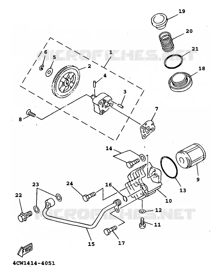 POMPE A HUILE Yamaha SCOOTER 125 1999 XC  XC125