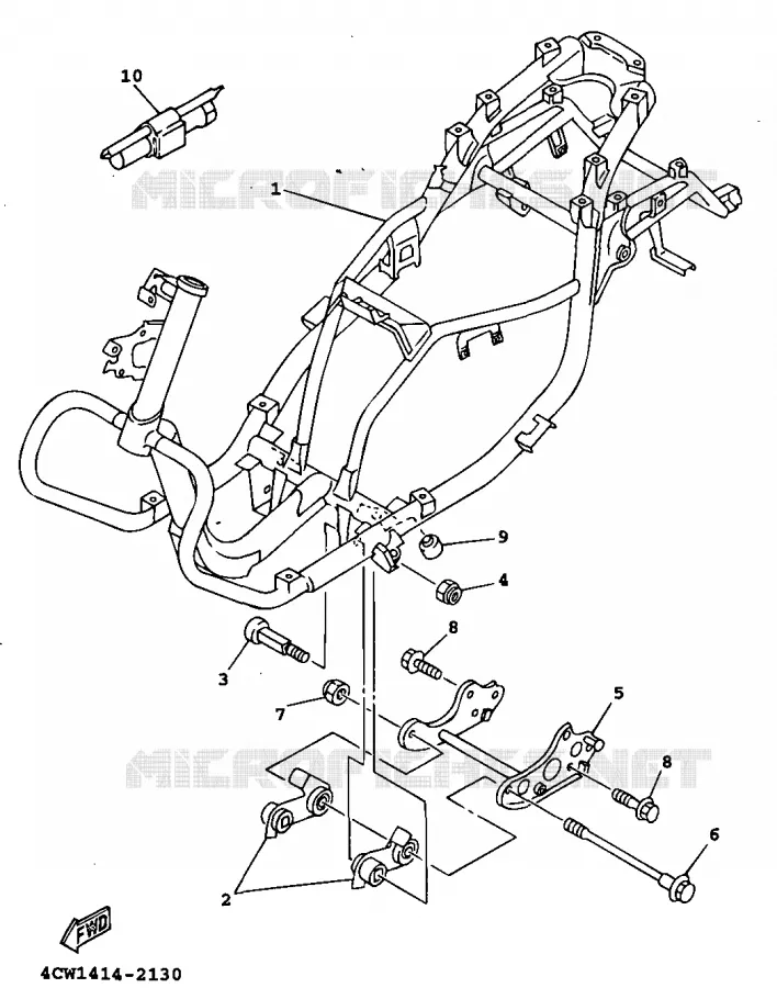 CADRE Yamaha SCOOTER 125 1999 XC  XC125