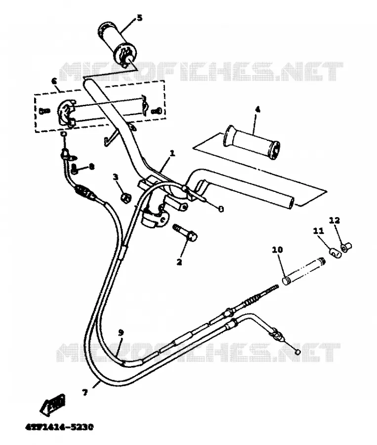 GUIDON ET CABLES Yamaha SCOOTER 125 1999 XC  XC125